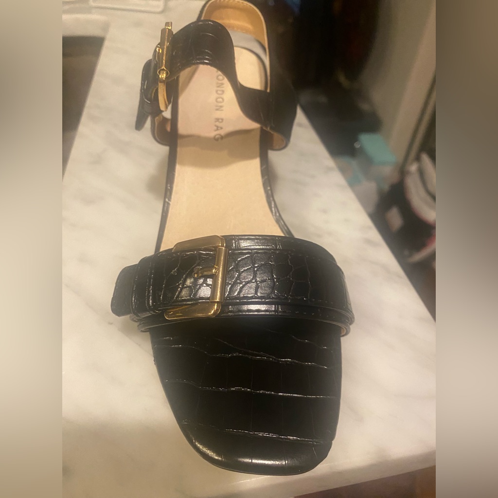 Brand New Black London Rag Sandals